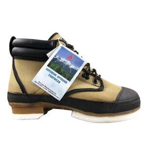 Pro Line NWT Men's Size 10 Brown Lace-Up Steel Shank Rugged Wading Boots W295D